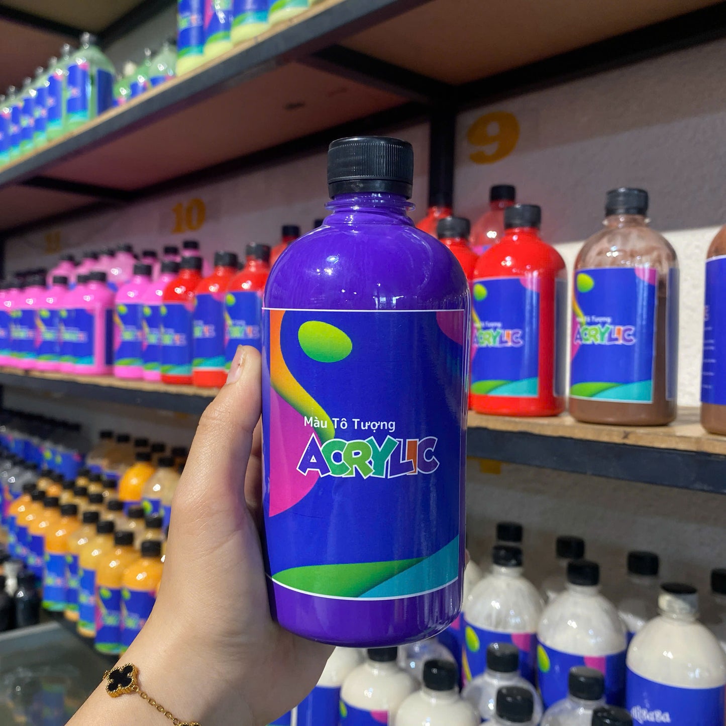 Màu Acrylic 500ml - Màu Tím Violet
