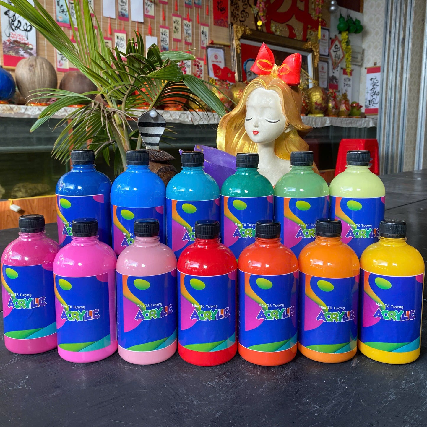 Màu Acrylic 500ml - Màu nâu coffee