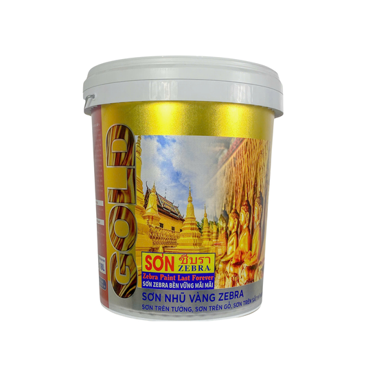 Sơn Nhũ Vàng 24k  Zebra Cao Cấp - 18L