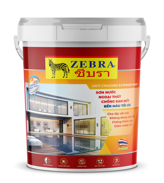 Sơn ngoại thất Zebra Anti-Cracked - 18L