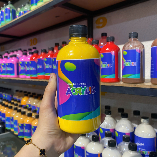 Màu Acrylic 500ml  - Màu Vàng Nghệ