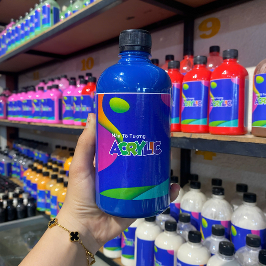 Màu Acrylic 500ml  - Màu Xanh Dương Đậm