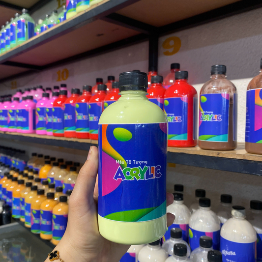 Màu Acrylic 500ml  - Màu Xanh Bơ