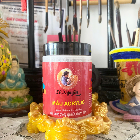 Màu acrylic vẽ thư pháp siêu bóng Lê Nguyên 300ml - Màu Da