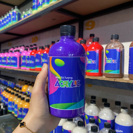 Màu Acrylic 500ml  - Màu Tím Violet