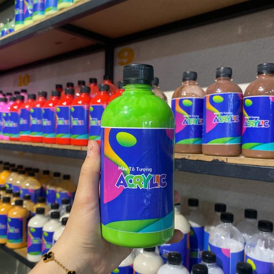 Màu Acrylic 500ml  - Màu Xanh Lá Non